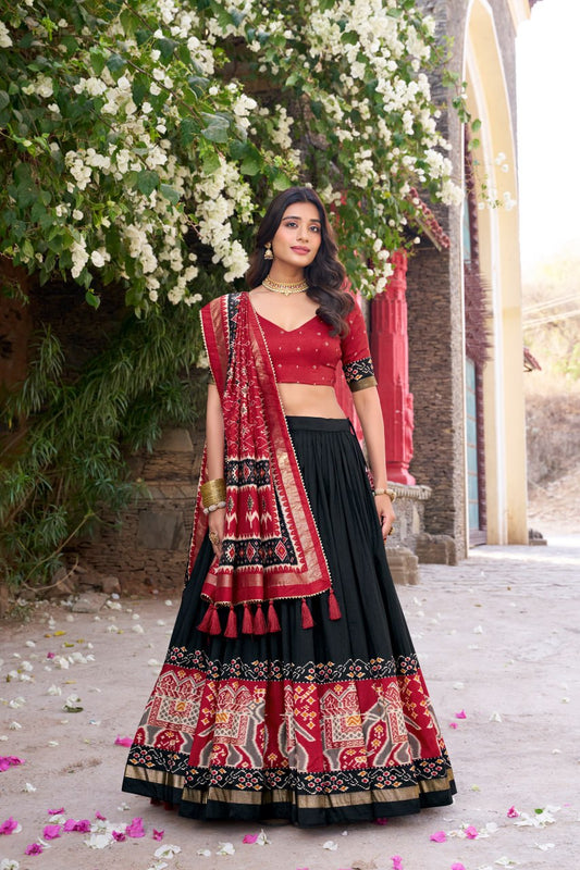 Tussar Silk Chaniya Choli | Fancy Digital with Real Mirror Work for Traditional Wear