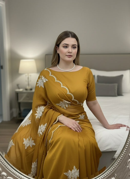 Party Wear Soft Rangoli  Silk Saree