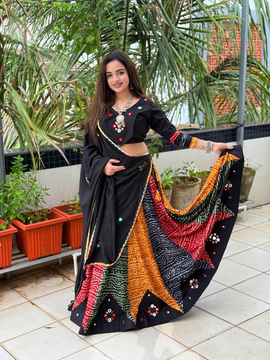 Pure Reyon Chaniya Choli | Fancy Digital with Real Mirror Work for Traditional Wear